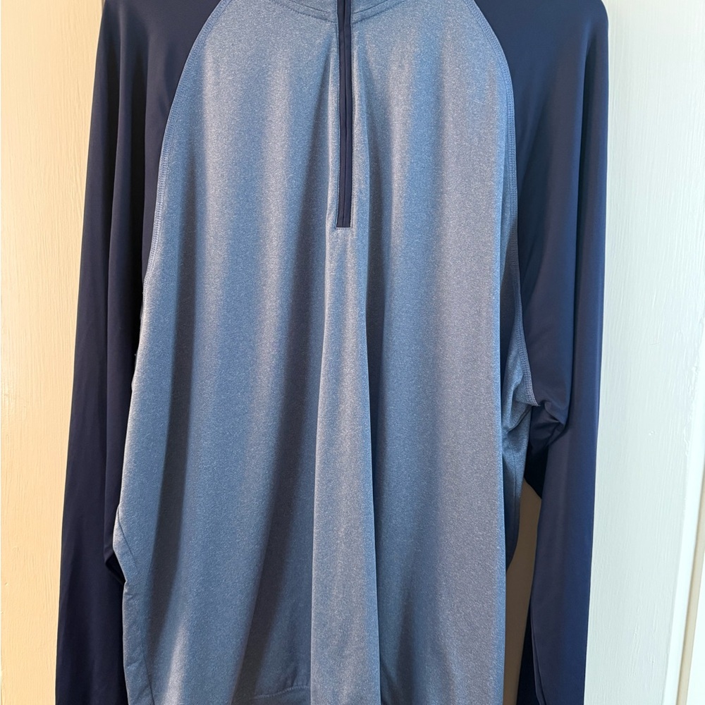 johnnie-O Heathered Blue Pullover